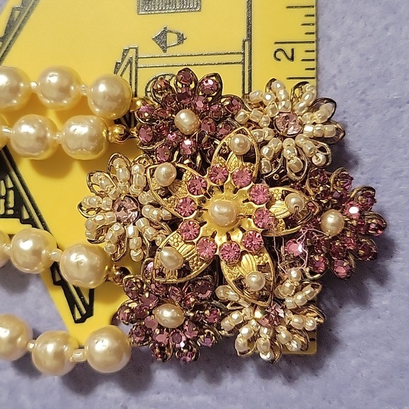 Miriam Haskell Necklace With Brooch - Picture 8 of 15